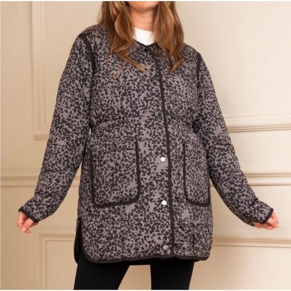 seraphine leopard reversible quilted jacket NEW - Picture 1 of 8